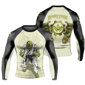 Zombie Knew Jiu Jitsu Men's Long Sleeve Rash Guard